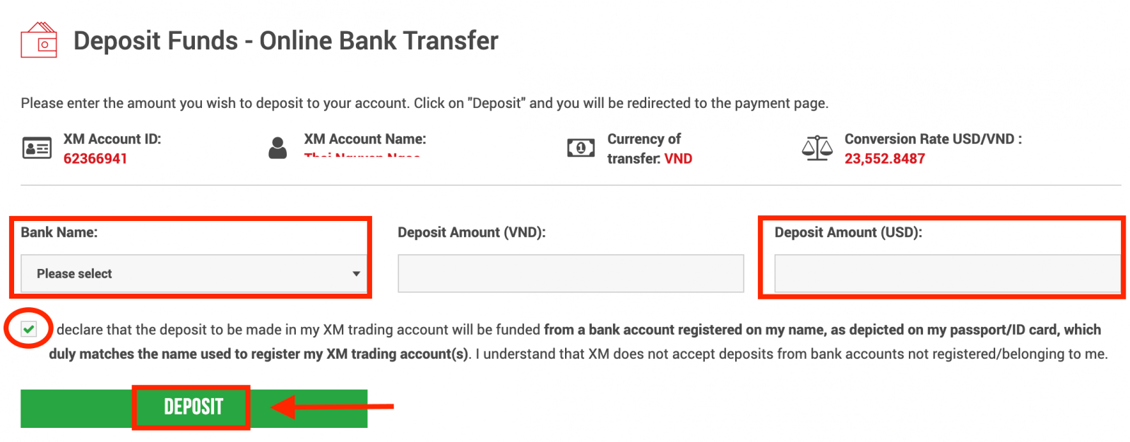アカウントを開き、XMにお金を預ける方法 アカウントを開き、XMにお金を預ける方法
